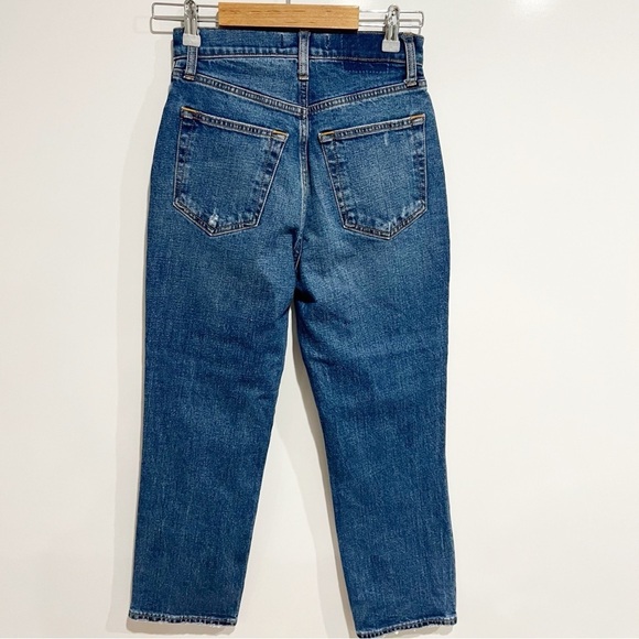 Abercrombie & Fitch Curve Love Ultra High Rise Ank Straight Jean - Picture 2 of 6